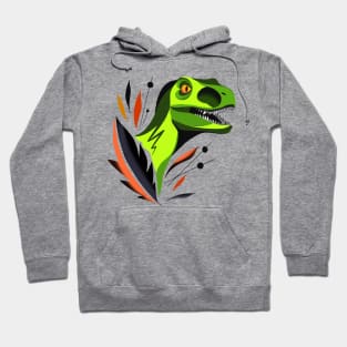 Colorblock velociraptor Hoodie